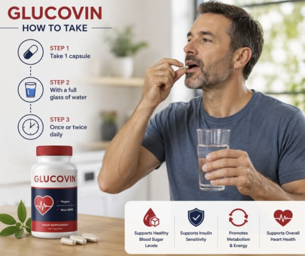 Instruções de utilização do Glucovin